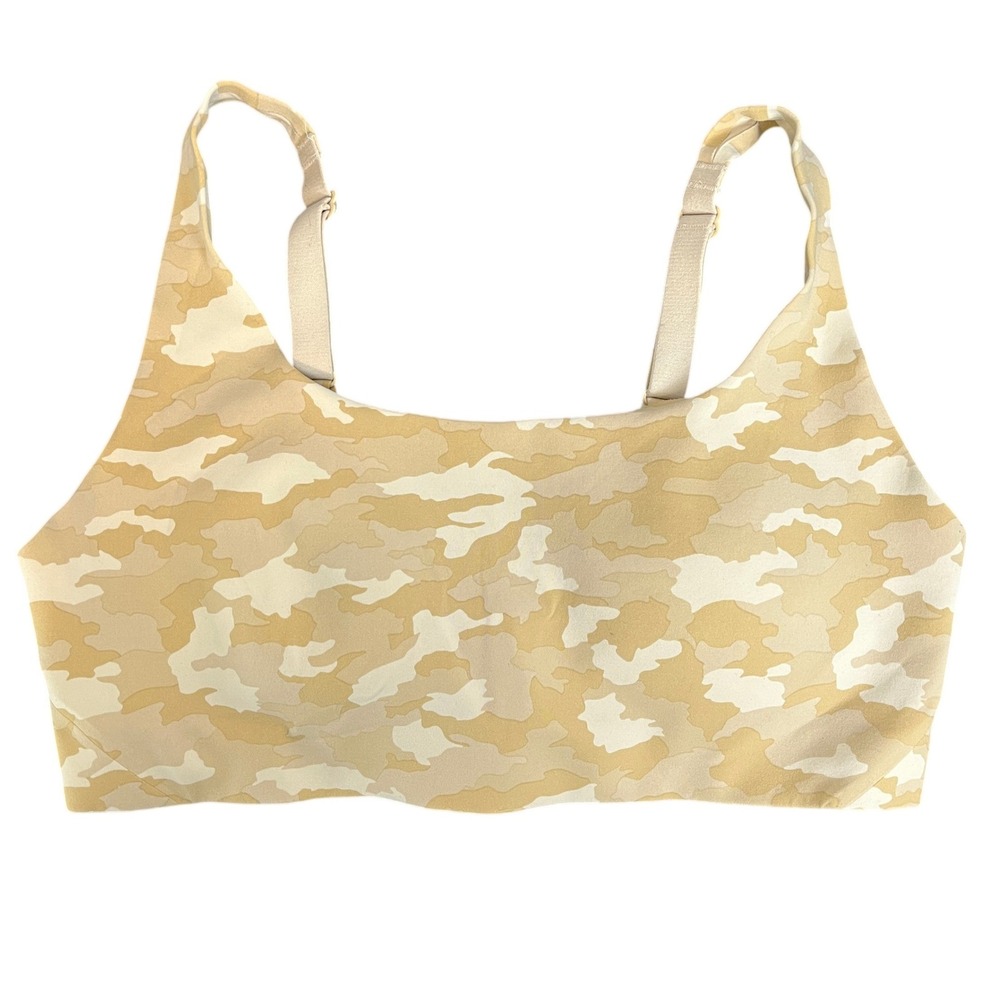 Lululemon Align Camo Sports Bra Tan Cream Light Support Womens Size 12‎ A B
